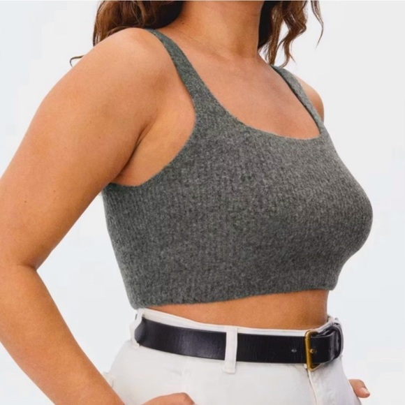 Everlane NWT wool blend soft gray tank size small - Picture 1 of 8